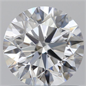 0.83 Carats, Round with Excellent Cut, D Color, VVS1 Clarity and Certified by GIA