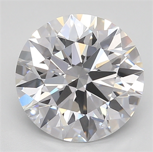 Foto Del inventario de diamantes de laboratorio, 2.13 quilates, Redondo , Color D, claridad vvs2 y certificado IGI de