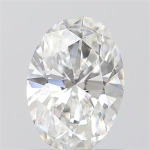 Picture of 0.60 Carats, Oval F Color, VVS1 Clarity and Certified by GIA