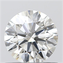 0.60 Carats, Round with Excellent Cut, H Color, VVS1 Clarity and Certified by GIA
