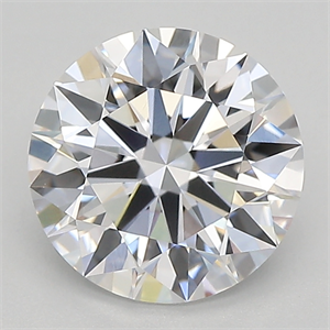 Picture of Lab Created Diamond 2.10 Carats, Round with ideal Cut, D Color, vvs2 Clarity and Certified by IGI