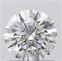 0.75 Carats, Round with Excellent Cut, F Color, VVS1 Clarity and Certified by GIA