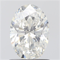 0.81 Carats, Oval H Color, VS1 Clarity and Certified by GIA