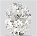 0.61 Carats, Oval F Color, IF Clarity and Certified by GIA