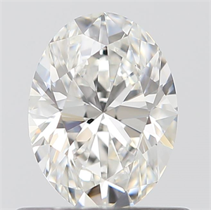 Picture of 0.61 Carats, Oval F Color, IF Clarity and Certified by GIA