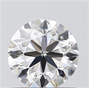 0.70 Carats, Round with Very Good Cut, D Color, VVS2 Clarity and Certified by GIA