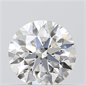 0.44 Carats, Round with Excellent Cut, F Color, VVS2 Clarity and Certified by GIA