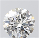 0.53 Carats, Round with Excellent Cut, H Color, VS1 Clarity and Certified by GIA