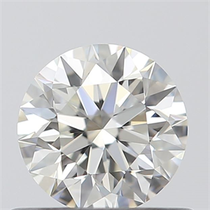Picture of 0.52 Carats, Round with Excellent Cut, H Color, VVS2 Clarity and Certified by GIA