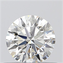 0.42 Carats, Round with Excellent Cut, G Color, VVS2 Clarity and Certified by GIA