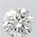 0.70 Carats, Round with Excellent Cut, H Color, SI1 Clarity and Certified by GIA