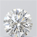 0.43 Carats, Round with Excellent Cut, H Color, VVS2 Clarity and Certified by GIA