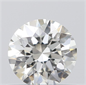0.50 Carats, Round with Excellent Cut, H Color, VVS2 Clarity and Certified by GIA