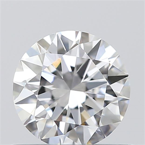 Picture of 0.51 Carats, Round with Excellent Cut, D Color, VVS1 Clarity and Certified by GIA