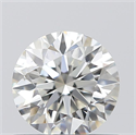 0.57 Carats, Round with Excellent Cut, I Color, VS2 Clarity and Certified by GIA