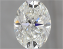 0.70 Carats, Oval H Color, IF Clarity and Certified by GIA