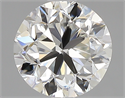 1.00 Carats, Round with Good Cut, H Color, VVS1 Clarity and Certified by GIA