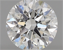 0.44 Carats, Round with Excellent Cut, F Color, VVS1 Clarity and Certified by GIA