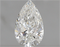0.61 Carats, Pear F Color, SI1 Clarity and Certified by GIA