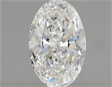 0.60 Carats, Oval G Color, VVS2 Clarity and Certified by GIA