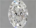 0.64 Carats, Oval F Color, VVS2 Clarity and Certified by GIA