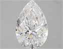 3.01 Carats, Pear E Color, VVS1 Clarity and Certified by GIA