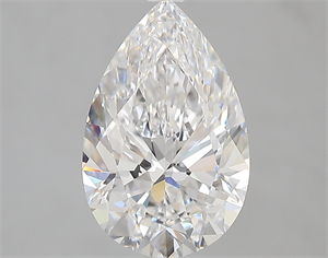 Picture of 3.01 Carats, Pear E Color, VVS1 Clarity and Certified by GIA