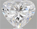 0.65 Carats, Heart E Color, VS2 Clarity and Certified by GIA