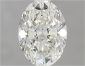0.62 Carats, Oval H Color, VS2 Clarity and Certified by GIA