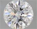 0.44 Carats, Round with Excellent Cut, F Color, VVS2 Clarity and Certified by GIA