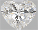 1.00 Carats, Heart F Color, IF Clarity and Certified by GIA