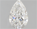 0.80 Carats, Pear F Color, IF Clarity and Certified by GIA