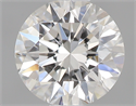 0.44 Carats, Round with Excellent Cut, F Color, VVS1 Clarity and Certified by GIA