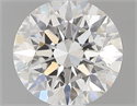 0.53 Carats, Round with Excellent Cut, D Color, VS2 Clarity and Certified by GIA