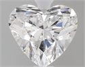 0.64 Carats, Heart D Color, VS2 Clarity and Certified by GIA