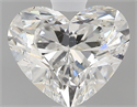 0.74 Carats, Heart H Color, SI2 Clarity and Certified by GIA