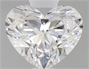 0.61 Carats, Heart D Color, VVS1 Clarity and Certified by GIA