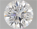 0.75 Carats, Round with Excellent Cut, D Color, VS2 Clarity and Certified by GIA
