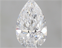 0.60 Carats, Pear D Color, IF Clarity and Certified by GIA