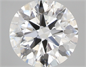 0.50 Carats, Round with Excellent Cut, F Color, SI1 Clarity and Certified by GIA