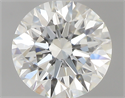 0.60 Carats, Round with Excellent Cut, I Color, IF Clarity and Certified by GIA