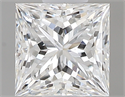 0.52 Carats, Princess E Color, VVS1 Clarity and Certified by GIA