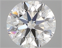 0.44 Carats, Round with Excellent Cut, F Color, IF Clarity and Certified by GIA