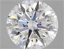 0.44 Carats, Round with Excellent Cut, D Color, IF Clarity and Certified by GIA