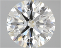1.02 Carats, Round with Excellent Cut, J Color, SI1 Clarity and Certified by GIA