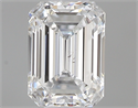 0.40 Carats, Emerald E Color, SI1 Clarity and Certified by GIA