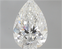 0.71 Carats, Pear F Color, SI1 Clarity and Certified by GIA