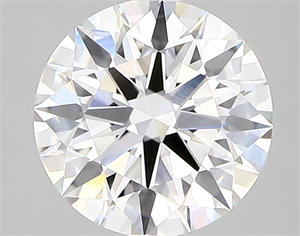 Picture of Lab Created Diamond 2.43 Carats, Round with ideal Cut, D Color, vvs2 Clarity and Certified by IGI