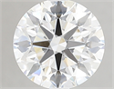 Lab Created Diamond 2.25 Carats, Round with ideal Cut, E Color, vvs1 Clarity and Certified by IGI