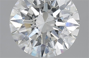Picture of 3.01 Carats, Round with Excellent Cut, H Color, SI2 Clarity and Certified by GIA